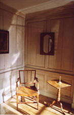 A sunlight corner of the Georgian Dining Room at Wingfield College